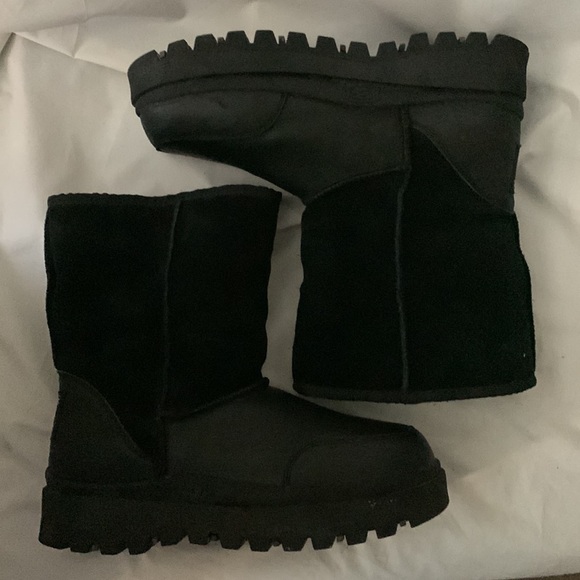 SKECHERS VTG 90’s Y2K Suede Leather Fur Lined Chunky Platform Boots - Picture 5 of 12